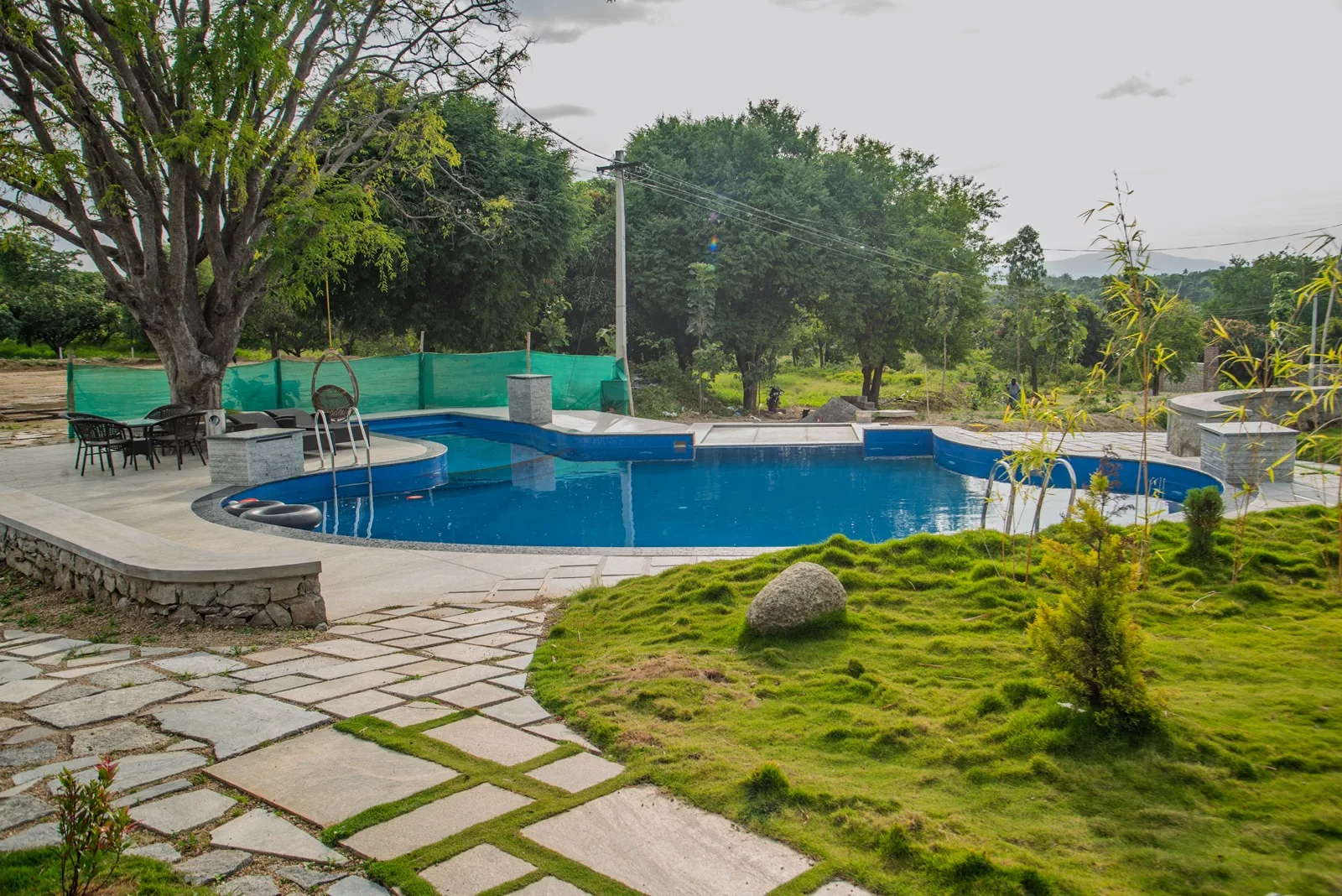 Pool area at Jingle Woods Farmstay